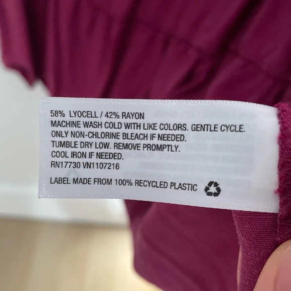 Isabel Maternity Long  Sleeve Ruffle Waist Dress - Picture 6 of 6